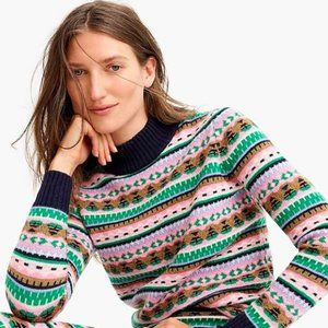 J. Crew Multicolor Patterned Sweater